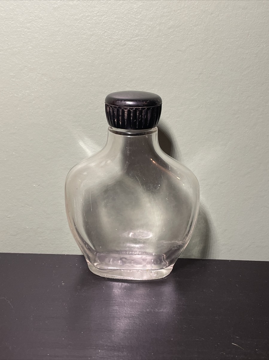 Vintage Cosmetic Clear Glass Bottle W/ Original Screw Top JBW Co