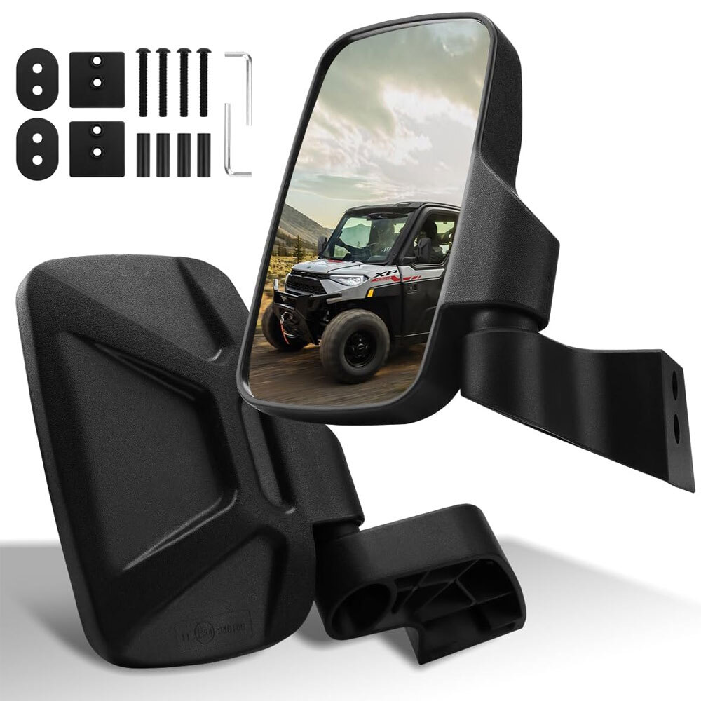 For Polaris Ranger XP 1000 & Northstar Side View Mirrors Hard Door