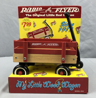 Vintage RADIO FLYER My Little Wood Wagon 1998 New | eBay