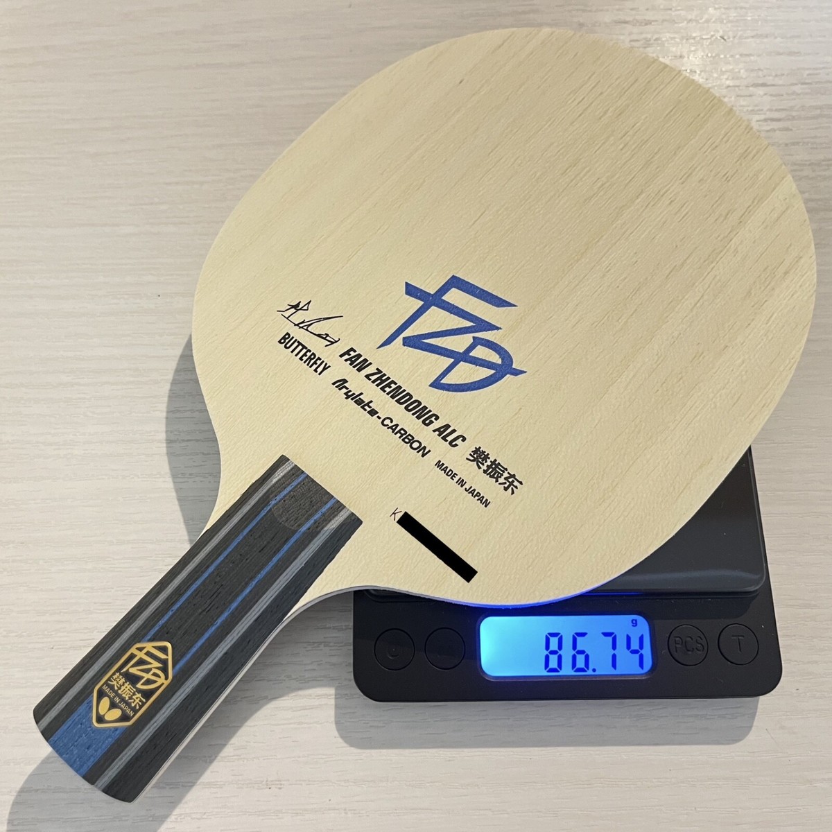 Butterfly Fan Zhendong ALC CS/Chinese 24180 86.74 g Table Tennis