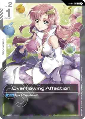 Overflowing Affection - GD01-118 Beta NM - Gundam TCG | eBay