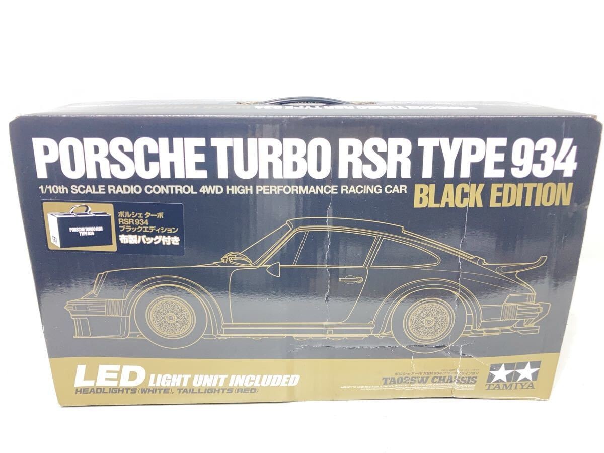 TAMIYA 1/10 Scale RC PORSCHE TURBO RSR TYPE 934 Black Edition w