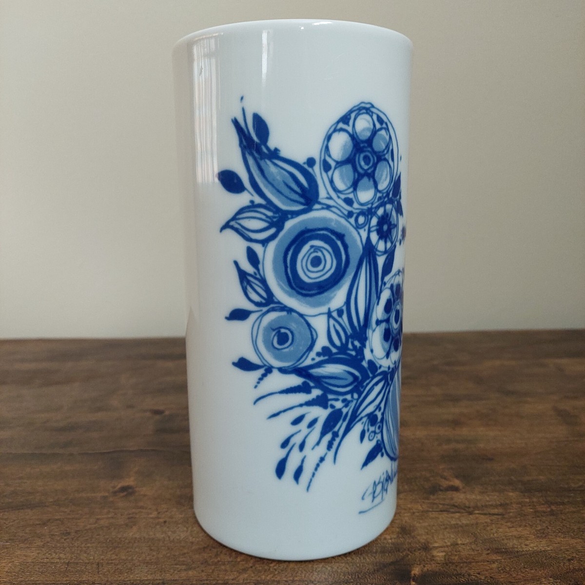 Vintage Rosenthal Studio Line Bjorn Wiinblad White Blue Germany