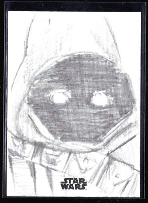 JAWA Jessica Hickman 2024 Topps Chrome Star Wars # 1/1 Artist