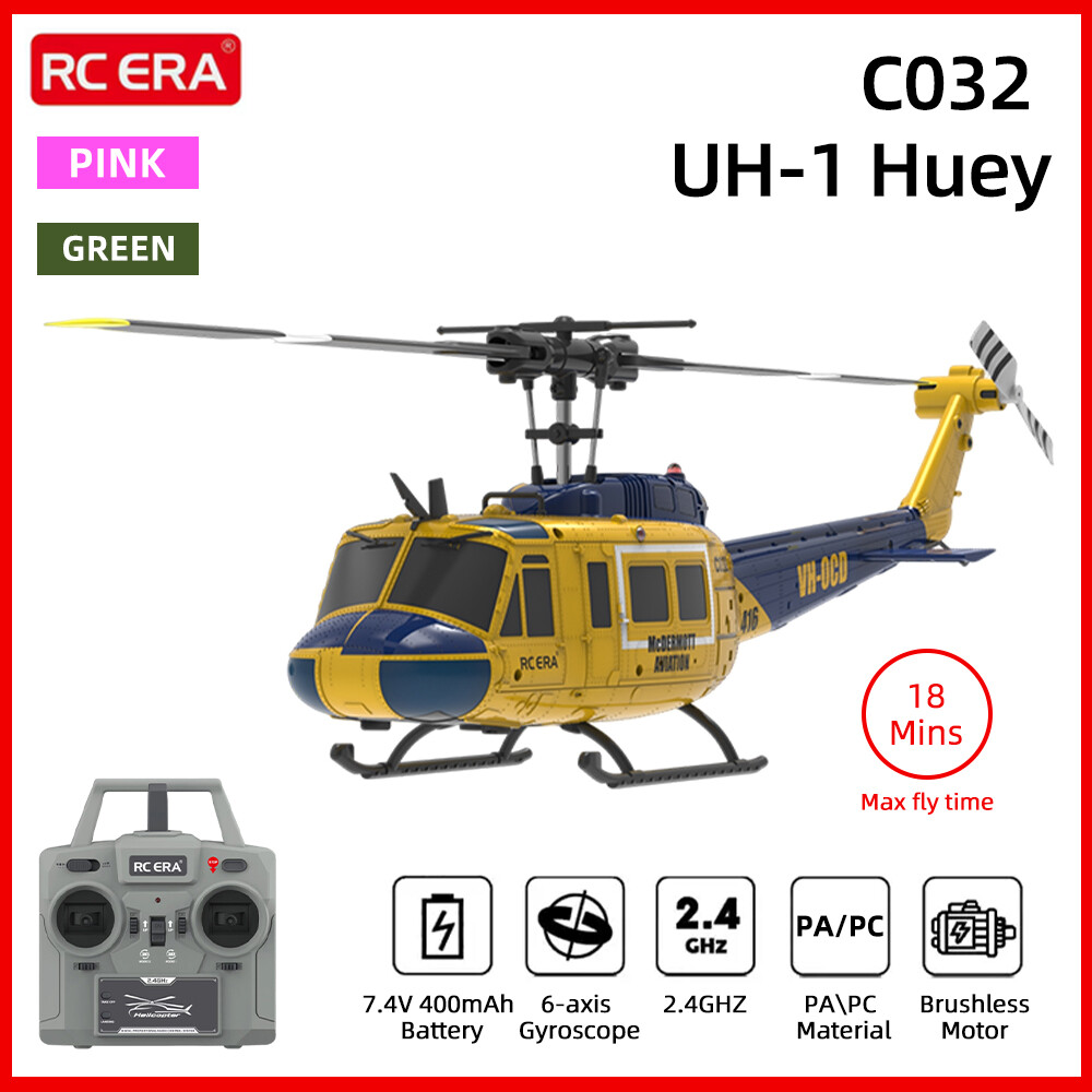 RC ERA C032 1:48 Huey Helicopter UH-1 6-axis Gyro 6CH 3D Brushless