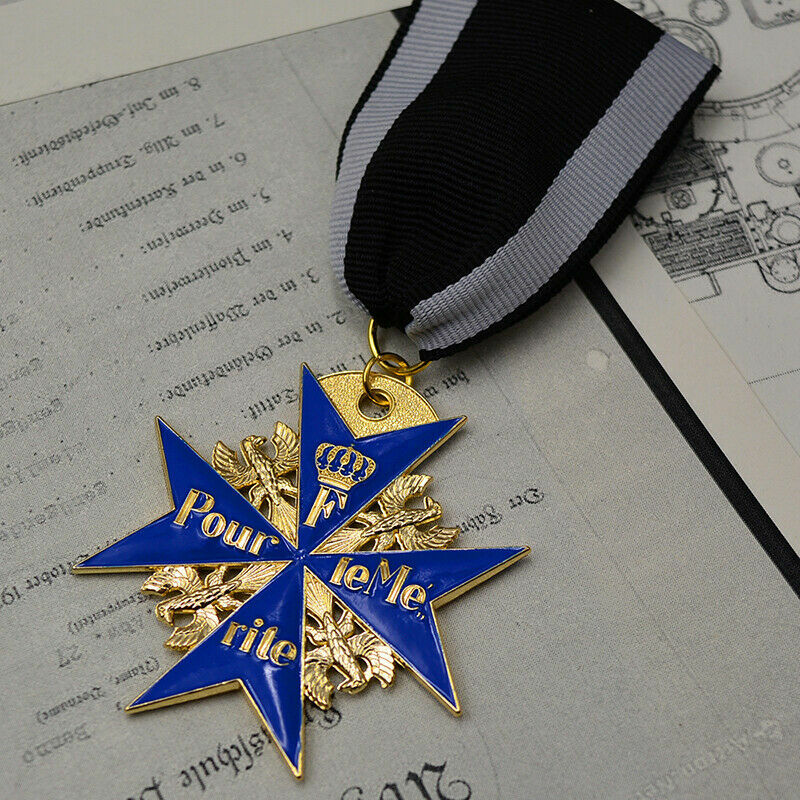 WW1 German BLUE MAX MEDAL Pour Le Merite Award Military Order Iron
