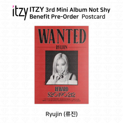 ITZY 3rd Mini Album Not Shy Pre-Order Benefit Postcard Lia Yeji