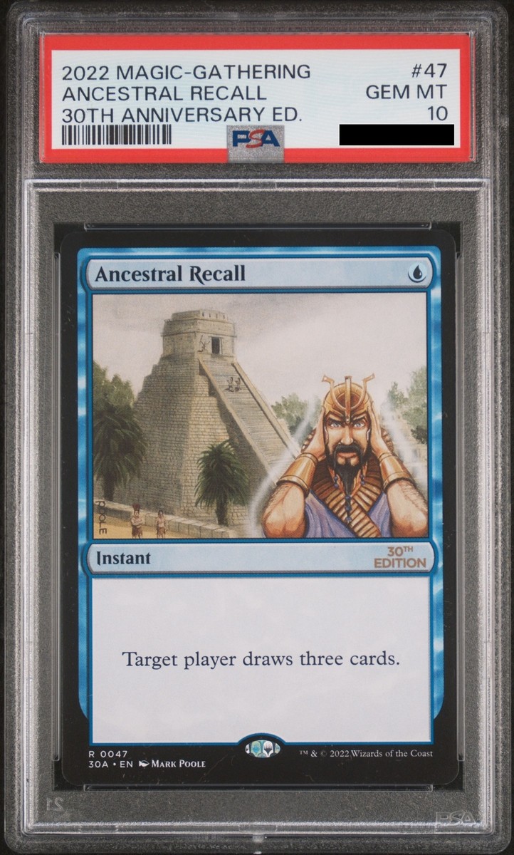 PSA10 MTG Magic 30th Anniversary Edition Ancestral Recall 0047