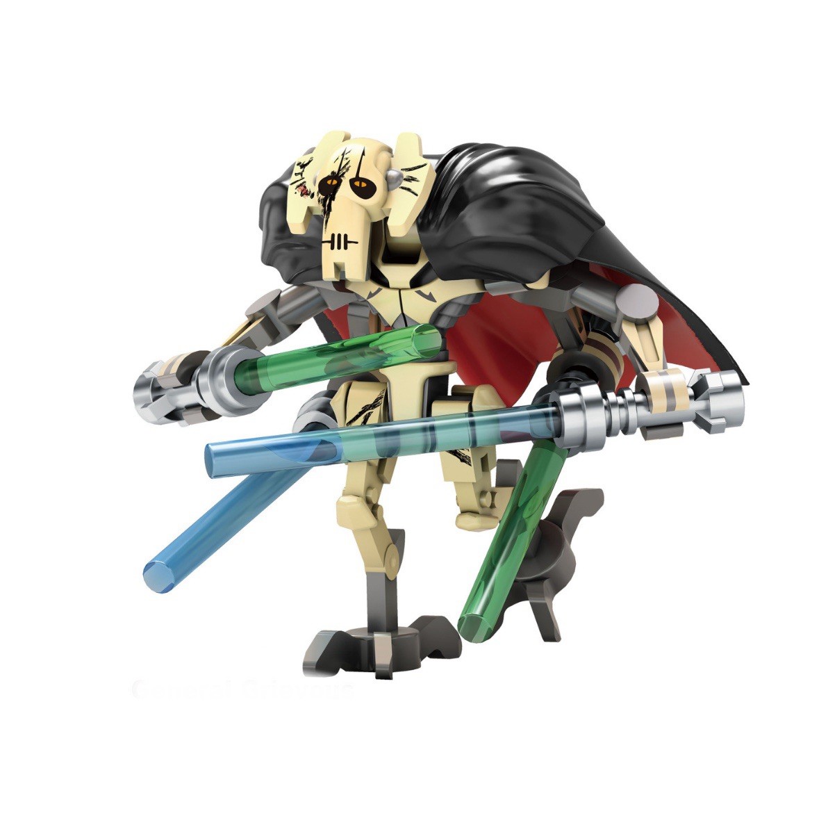 CUSTOM Star Wars General Grevious Brick Minifigure | eBay