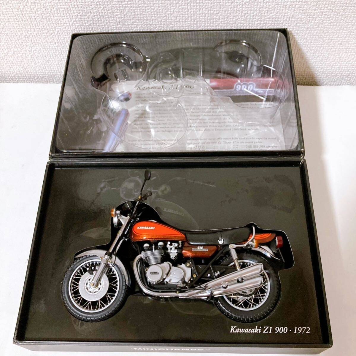 MINICHAMPS 1/12 KAWASAKI Z1 900 Candy Brown 1972 Classic Bike