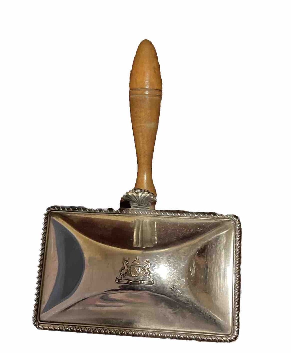 Vintage Lion Footed Silver Plate Cigarette Ash Box Hall Marked