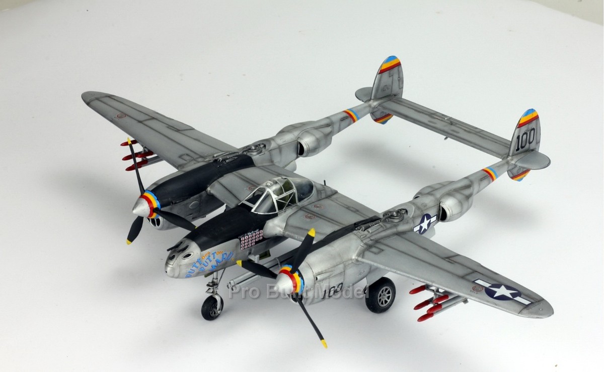 1/48 ProBuilt Model P-38 Lightning WWII – “Putt Putt Maru” – Hand