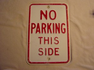 Vintage No Parking Sign | eBay