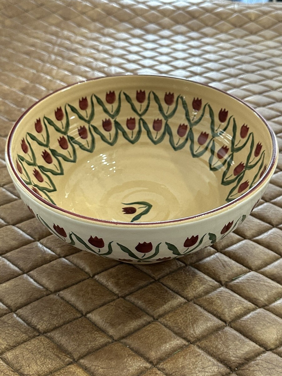 NICHOLAS MOSSE IRELAND POTTERY RED TULIP BOWL | eBay