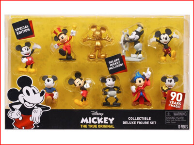 Disney Mickey Mouse GOLDEN 90th Anniversary 10 Deluxe Figure