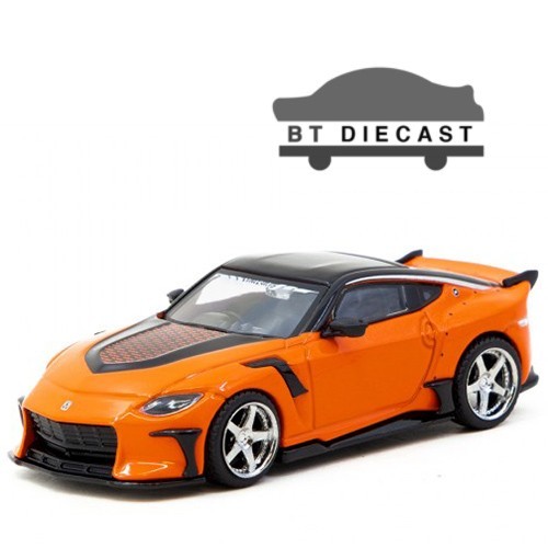 TARMAC WORKS VEILSIDE NISSAN FFZ400 FAIRLADY Z 1/64 DIECAST ORANGE