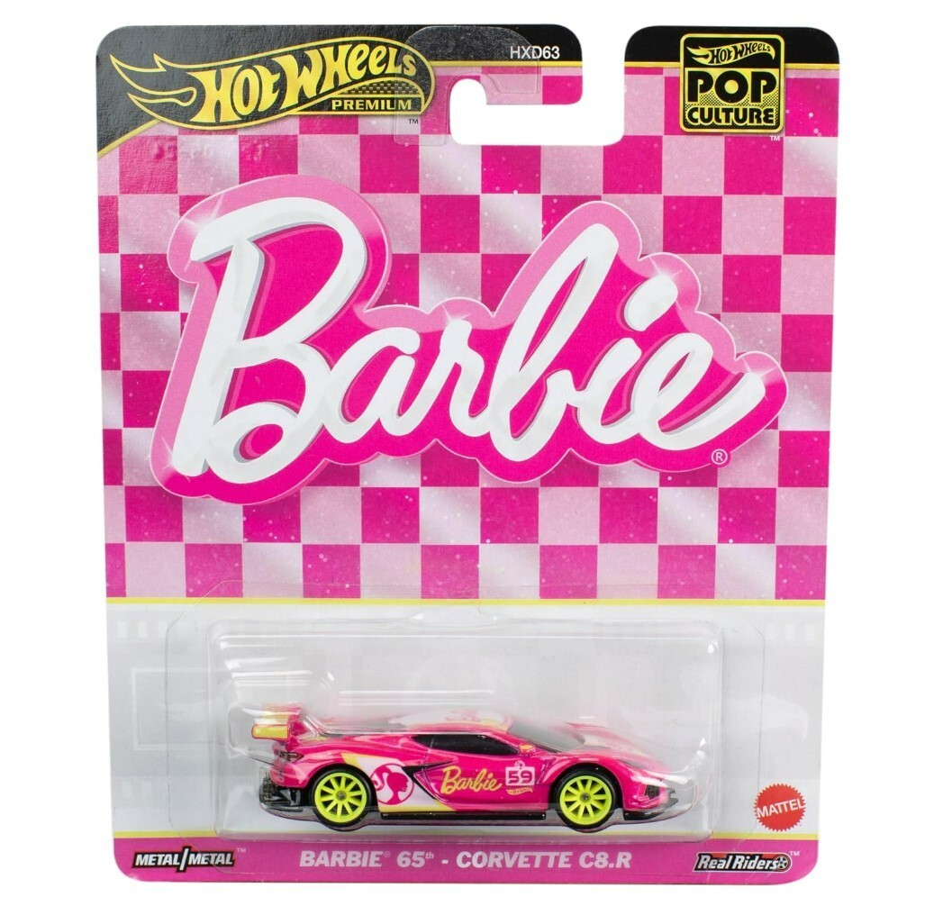 Hot Wheels HVJ51 Pop Culture - Barbie 65th Anniversary Corvette C8