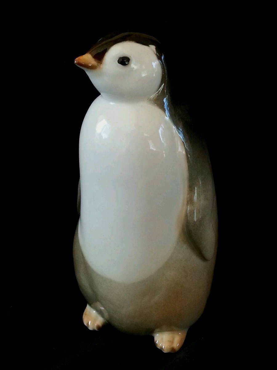 Vintage Lomonosov lfz ЛФЗ Russia porcelain Penguin figurine 6.25