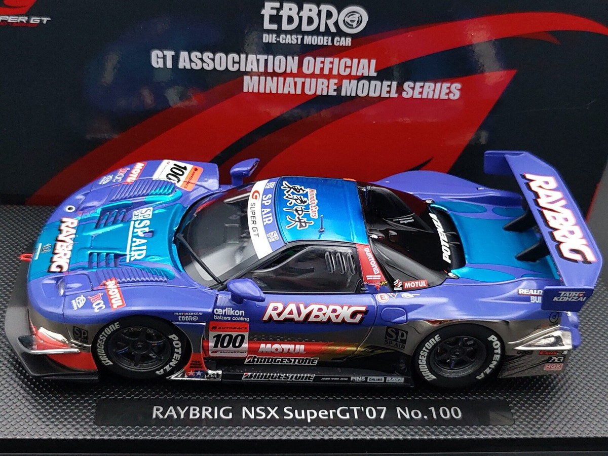 EBBRO 43920 1:43 RAYBRIG HONDA NSX 2007 SUPER GT 500 #100 DIE CAST