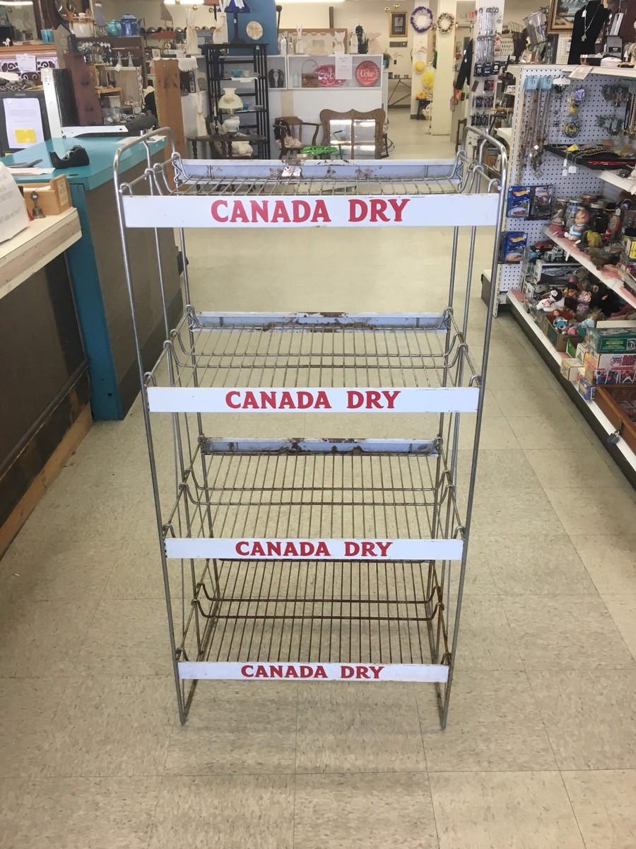 Vintage Canada Dry Ginger Ale General Store Metal Wire Display