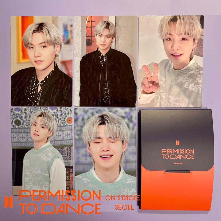 BTS SUGA PTD PERMISSION TO DANCE On Stage SEOUL Mini Photo Card