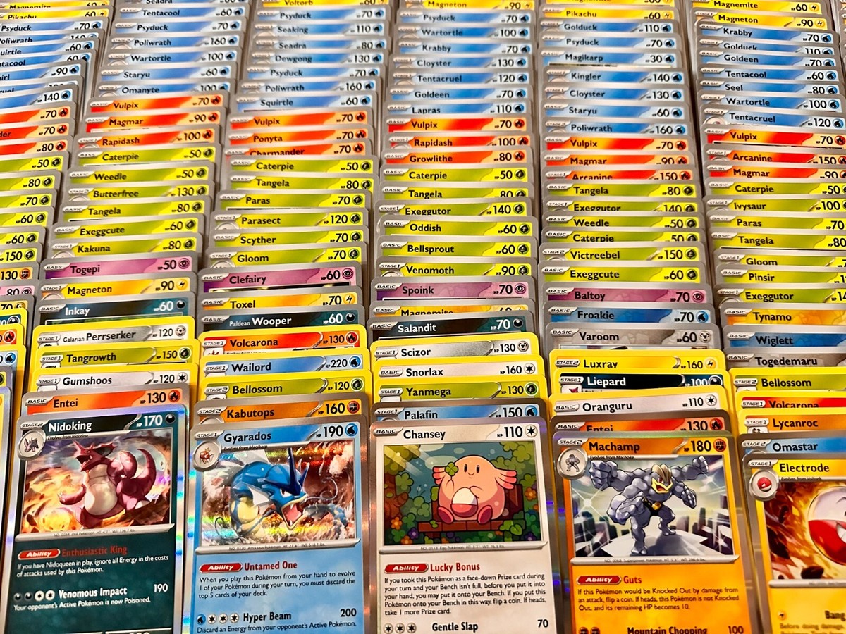 100 Pokemon Cards Bulk Lot - 1x Ultra Rare EX + 24x Rares & Holos