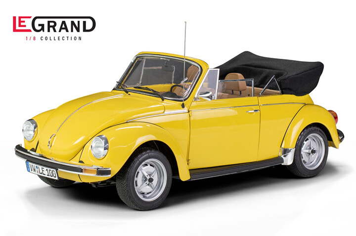 Le Grand #LE100 1/8 VW Volkswagen Beetle yellow Cabrio metal kit