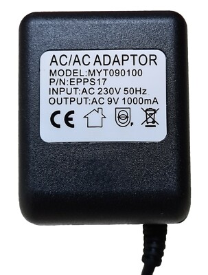 ALESIS NANOCOMPRESSOR POWER SUPPLY (2 METER) ADAPTER AC 9V 830mA