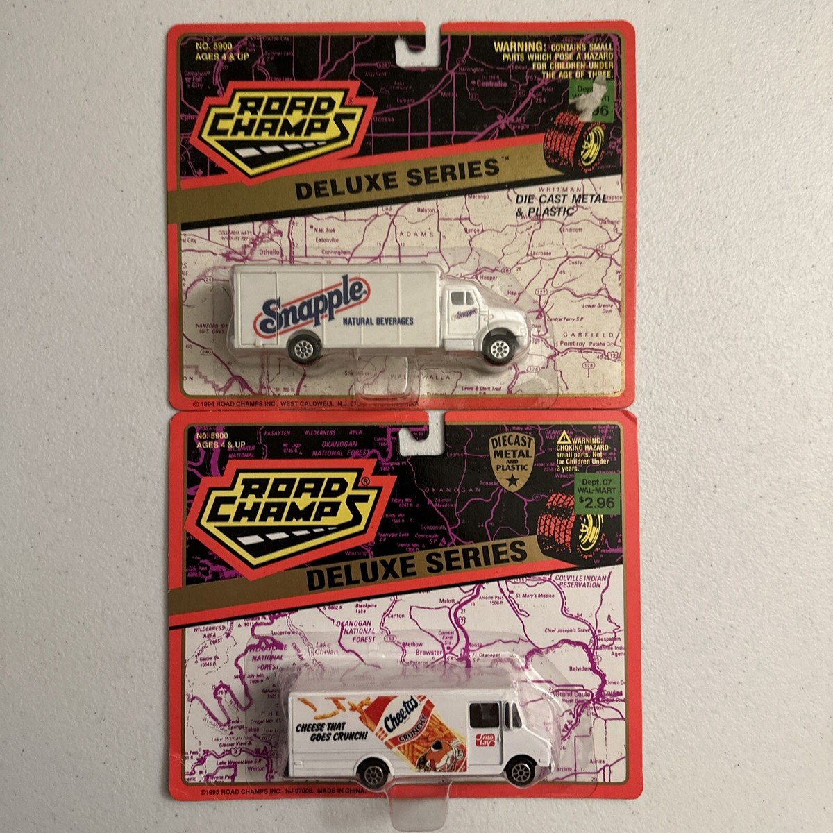 Vintage 90's Road Champs Deluxe Series Diecast Chee-tos Step Van