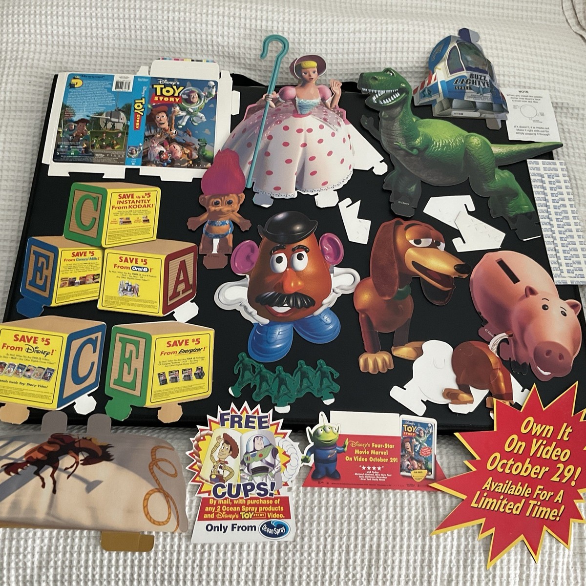 Vintage Original Toy Story Cardboard Display Video Standee
