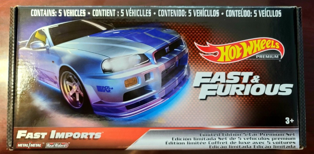 Hot Wheels 2019 Fast & Furious Fast Imports Boxed Set Nissan