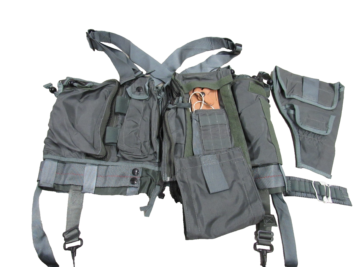 US Navy USMC Aircrew Pilot Survival Vest SV-2B w/ Holster & Knife