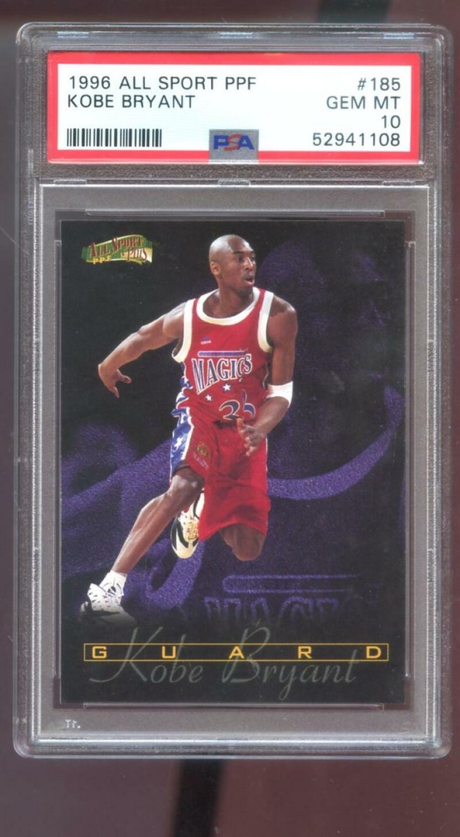 1996-97 All Sport PPF #185 Kobe Bryant ROOKIE RC PSA 10 Graded