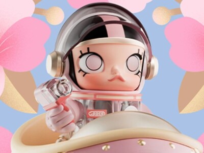 POP MART MEGA SPACE MOLLY 100% Blooming-Sakura H110mm JAPAN