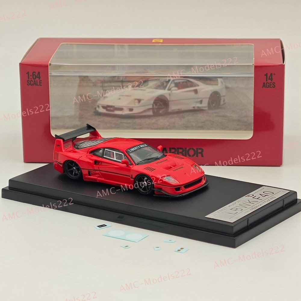 1/64 STREET WARRIOR LBWK F40 Red Diecast Models Car Limited