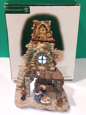 DEPT 56 the LITTLE TOWN OF BETHLEHEM Holy Family NATIVITY Stable