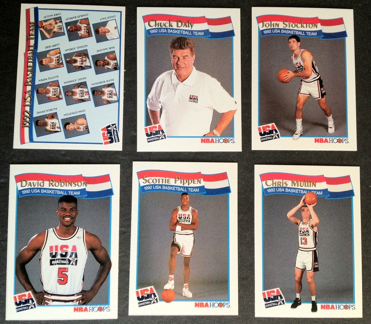 1992 McDonald's Hoops USA Basketball Dream Team 62 Card Set