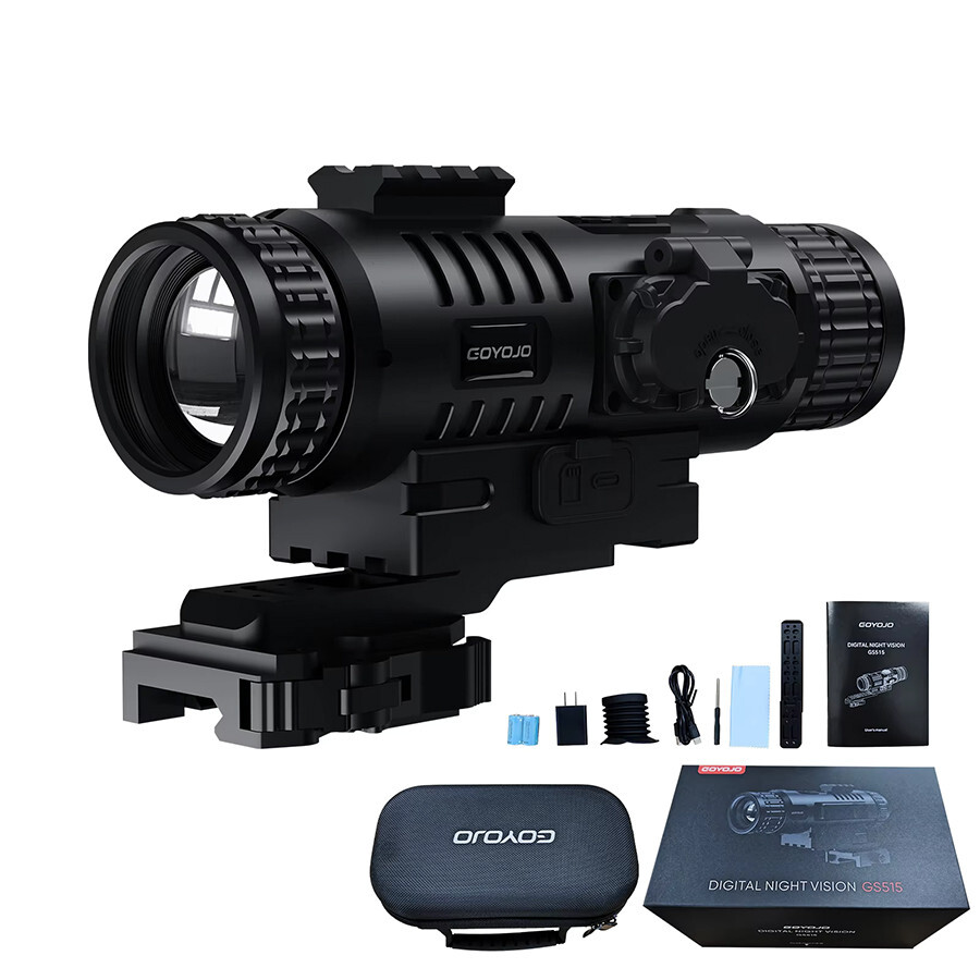 GS515 Night Vision Rifle Scope 5X-20X Zoom HD 1920p Gyroscope One