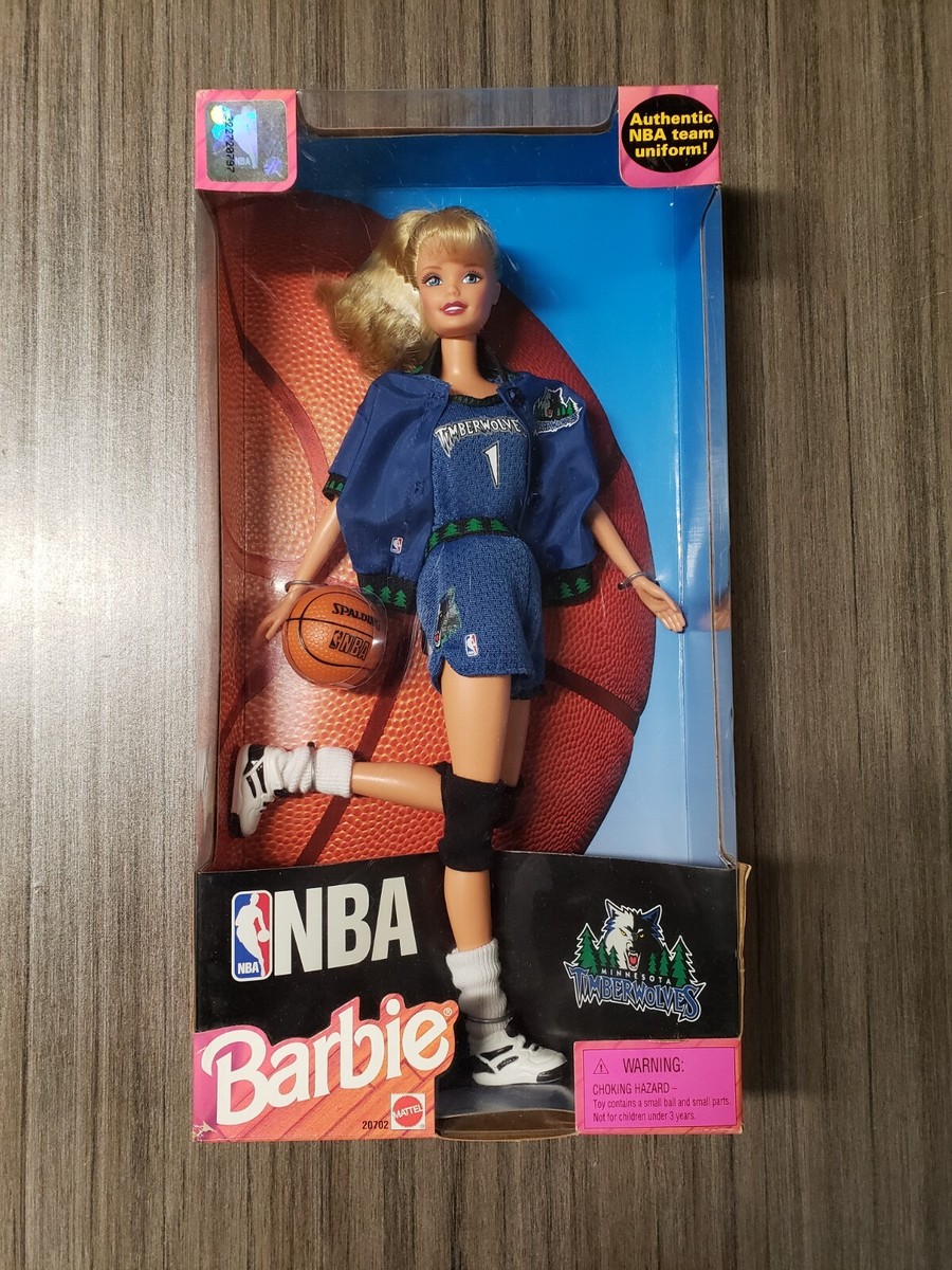 Vintage Barbie NBA Minnesota Timberwolves Basketball 1998 Mattel