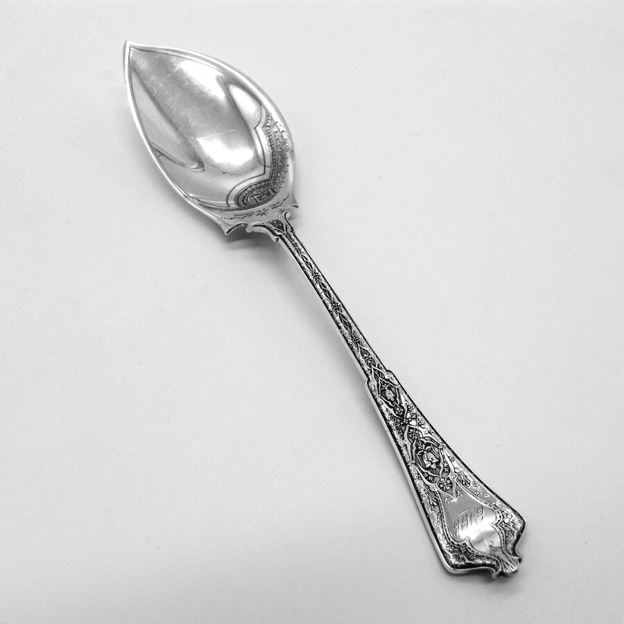 Tiffany Persian Serving Spoon Sterling Silver 1872 Mono EMC | eBay
