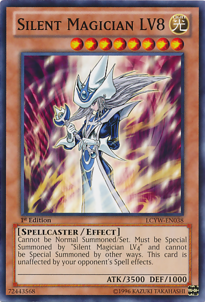 Silent Magician LV8 1st Edition Near Mint Card YUGIOH LCYW-EN038