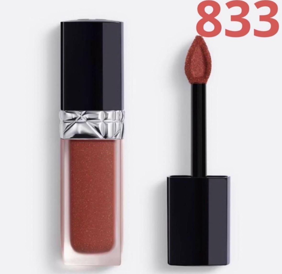 Dior Rouge Forever Liquid Sequin, 833 Seductive, Glittery glitter