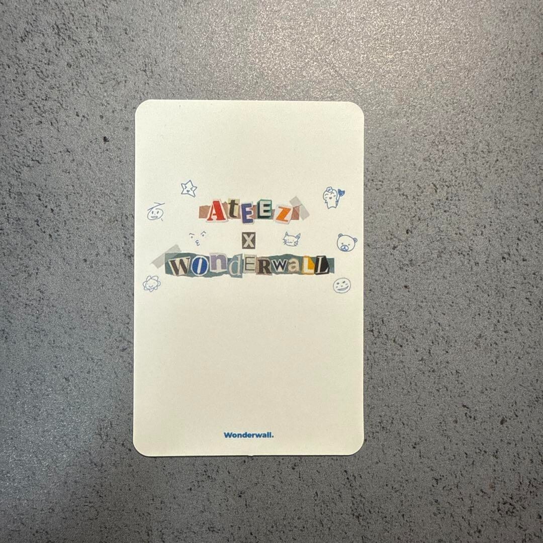 ATEEZ wonderwall Wooyoung Trading photocard 2022 MD round 3