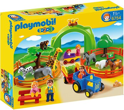 Playmobil 1.2.3 - 6754 LARGE ZOO New | eBay