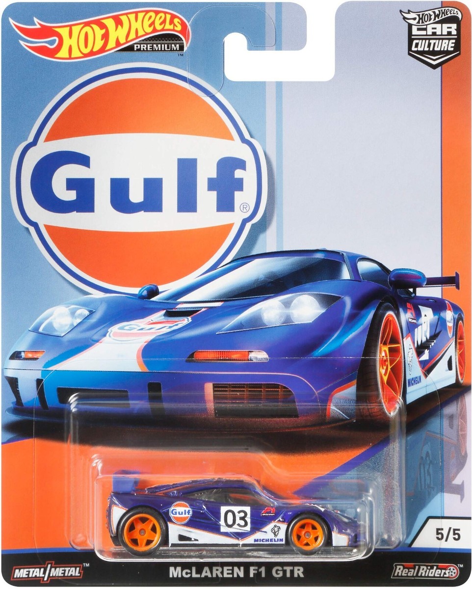 Hot Wheels Premium Car Culture Real Riders Gulf McLAREN F1 GTR #5
