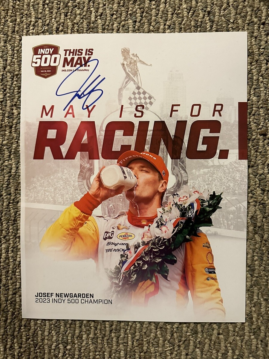 Josef Newgarden Signed 11 X 14 Poster 2024 Indianapolis Indy 500