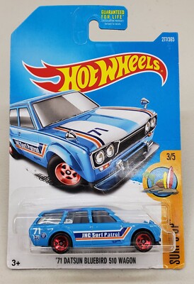 HOT WHEELS - '71 DATSUN BLUEBIRD 510 WAGON BLUE #277/365 | eBay