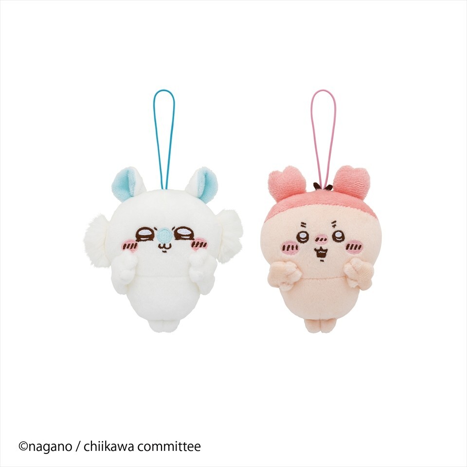Chiikawa Momonga Kani chan Plush Toy Doll Mascot 4inches Set of 2
