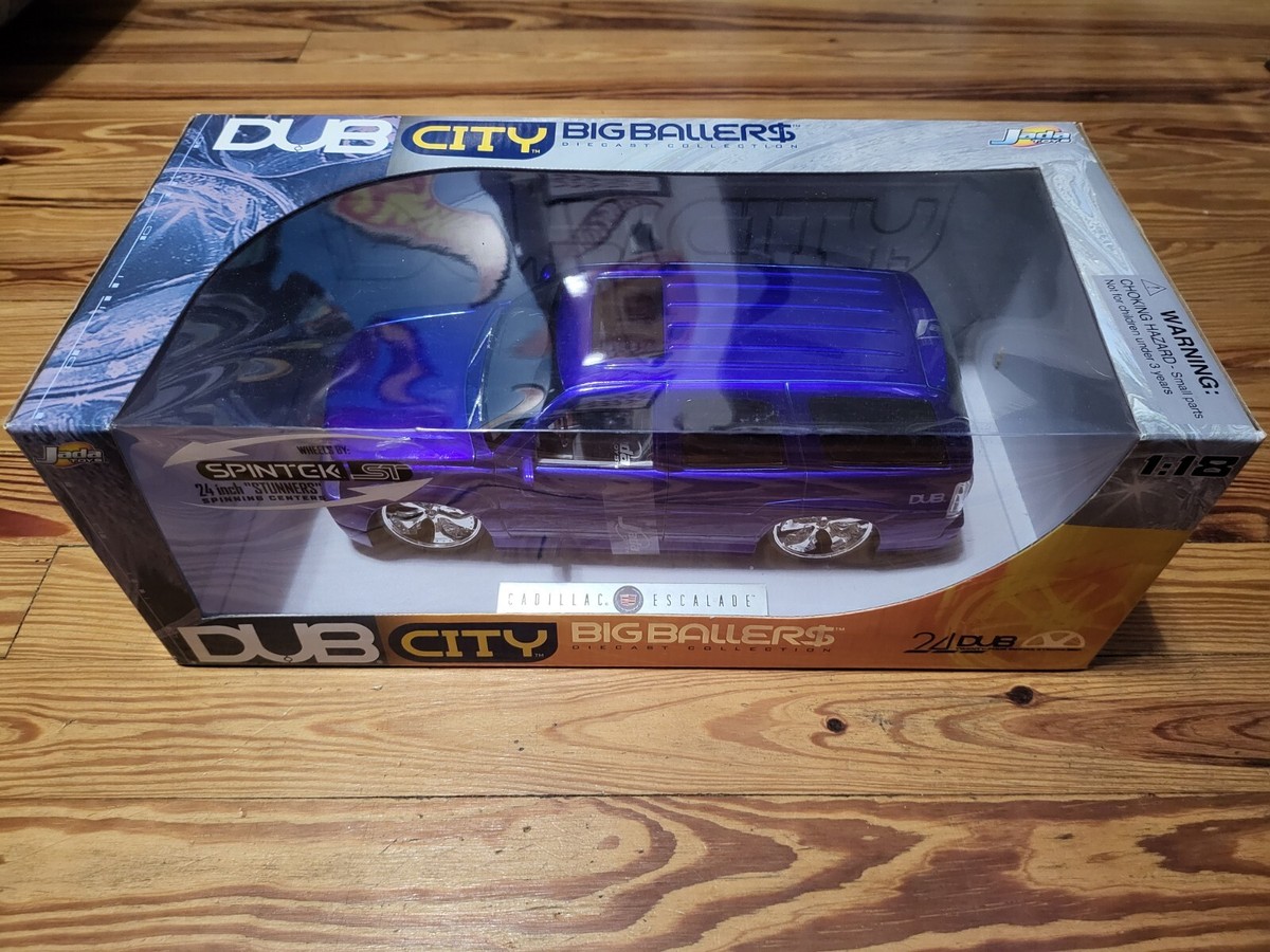 Jada Toys Dub City Big Ballers Cadillac Escalade Blue Diecast 1:18