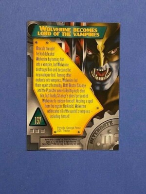 1995 Fleer Marvel Metal Base #137 WOLVERINE: ALTERNATE M NM/M